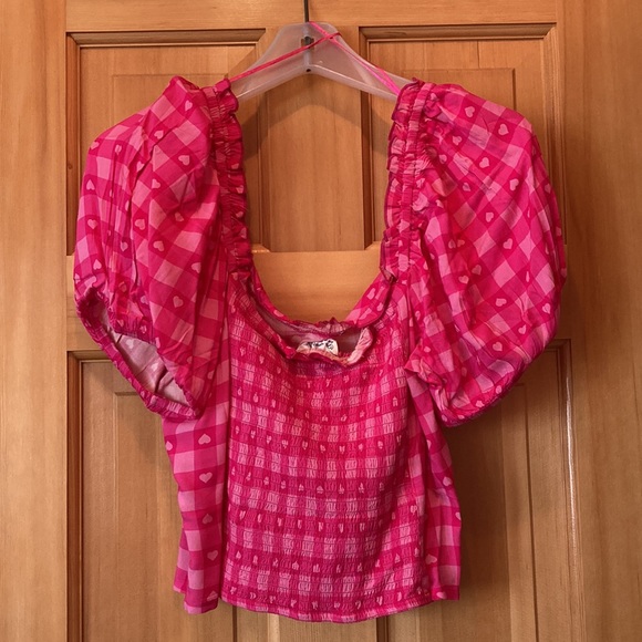 💗NWT ASOS Heart Crop Top - Picture 3 of 5